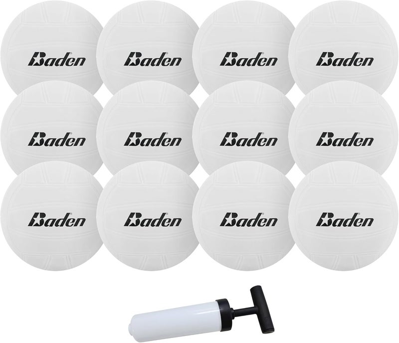 Baden 4 inch Mini Volleyball 12-Pack with Pump for Team Gift, Award, and Pool Friendly - Image 1